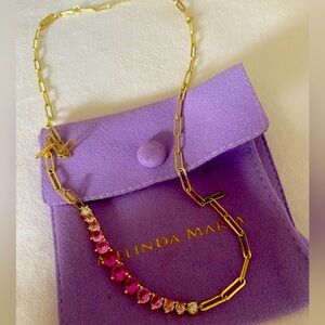 Melinda maria - NTW- “not your basic graduate ombré Samantha tennis necklace